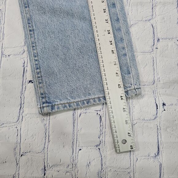 LEE Made USA VINTAGE Cotton Jeans Straight Leg Light Wash E156-030 MENS 38X34 - Picture 2 of 11